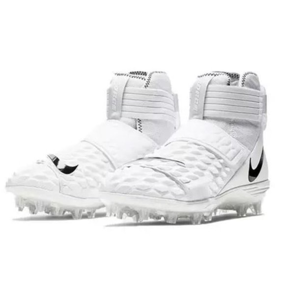 Nike Alpha Menace Pro 2 Mid 'White Black' AH4000-100 Football Cleats size 14.5